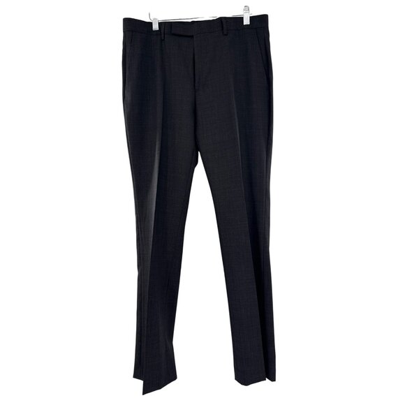 Marc Anthony Mens Slim Fit Dress Pants 32x32 Dark Gray Polyester - Picture 1 of 8